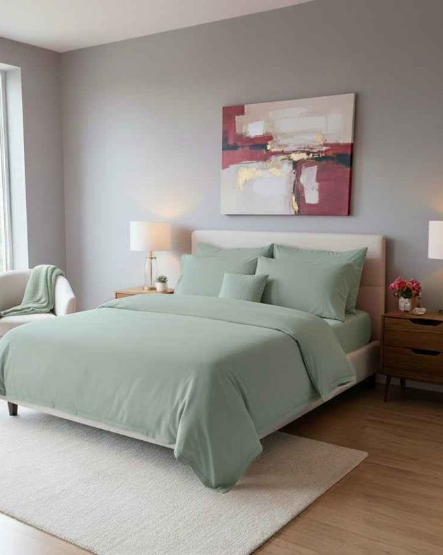 Housse de coeutte en percale de coton | Douce & respirante en 140x200 – Linge de lit haut de gamme - MaisonTextile