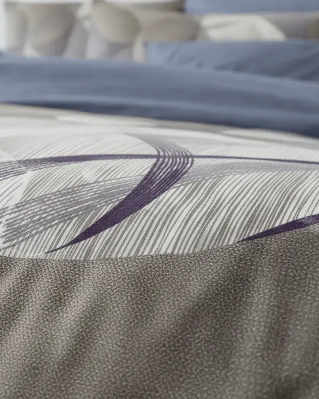 🧾 Housse de couette en polycoton renforcé | Graphique & contemporaine140x200MaisonTextile