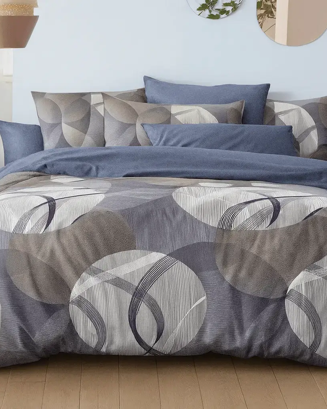 🧾 Housse de couette en polycoton renforcé | Graphique & contemporaine140x200MaisonTextile