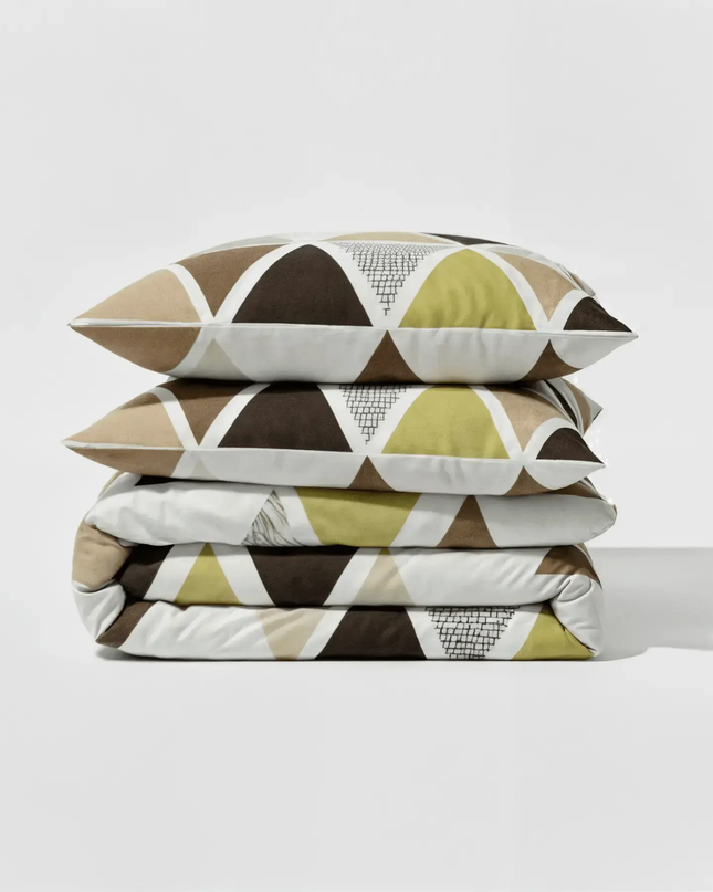 🧾 Housse de couette en polycoton renforcé | Graphique & contemporaine140x200MaisonTextile